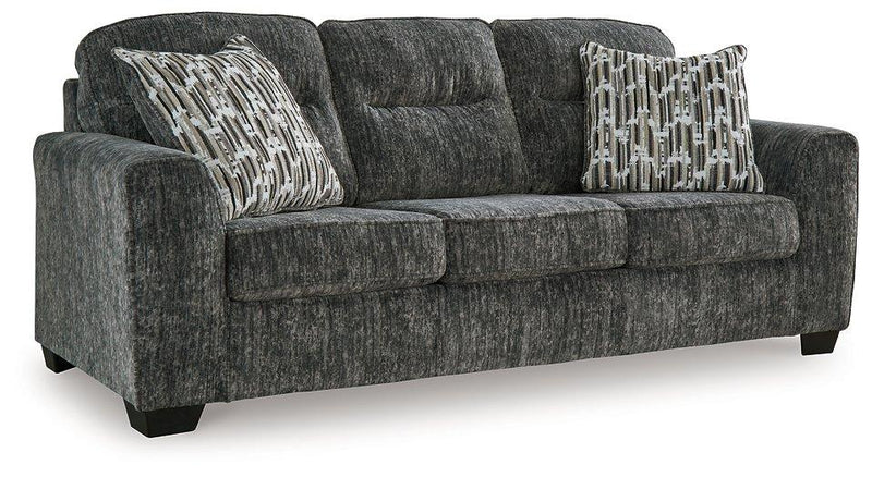 Ashley Furniture Lonoke living room set featuring a sofa and loveseat with plush cushions and modern design.