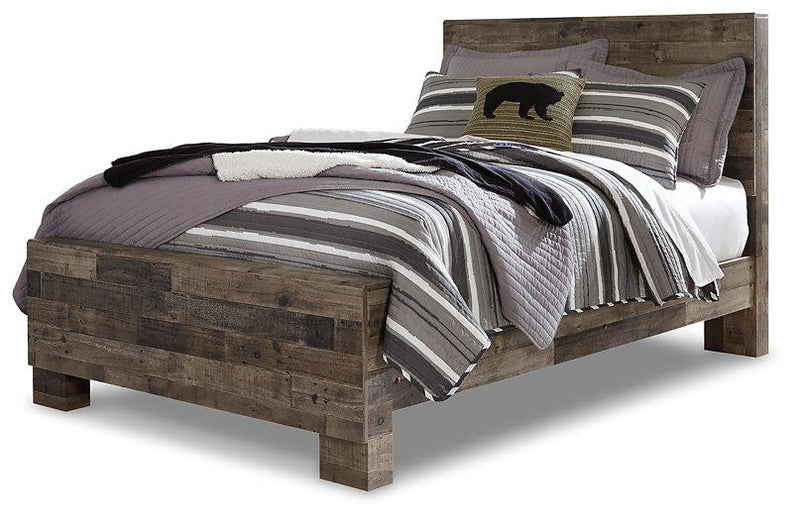 Ashley Furniture Derekson Youth Bed with a sturdy wood frame and classic design, perfect for a child's bedroom.