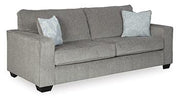 Ashley Furniture Altari living room set with sofa and armchair, featuring neutral upholstery and modern design.