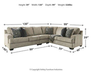Ashley Furniture Bovarian living room set featuring a sofa and loveseat with plush cushions and neutral fabric for comfortable stylish seating.