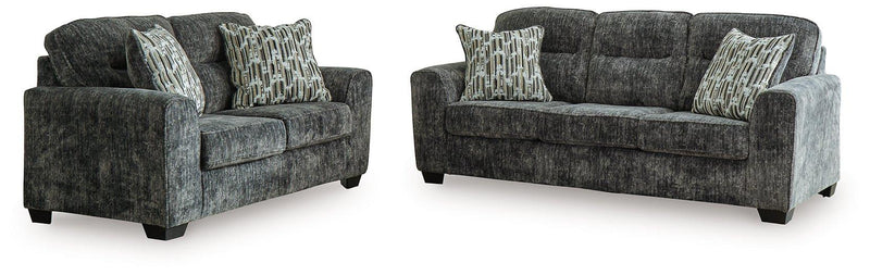 Ashley Furniture Lonoke Living Room Set featuring a sofa and matching chairs in a modern, stylish design.