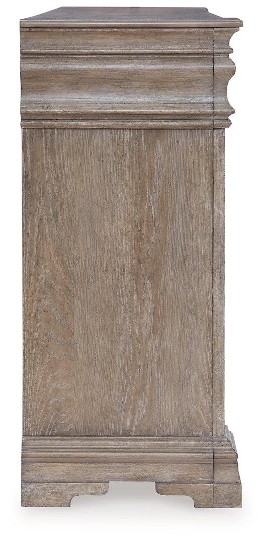 Ashley Furniture Blairhurst dresser with multiple drawers and elegant wood finish, showcasing classic bedroom storage design.