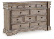 Ashley Furniture Blairhurst Dresser with six spacious drawers and sleek wood finish, ideal for bedroom organization.