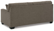 Ashley Furniture Mahoney living room set featuring a sofa, loveseat, and armchair in a modern, stylish design.