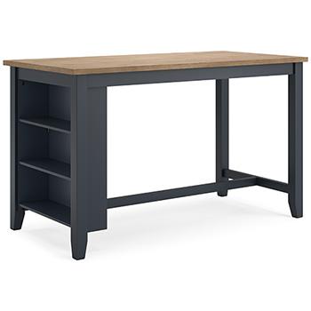 Ashley Furniture Gesthaven dining room set with a wooden table and six upholstered chairs in a modern dining space.