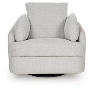 Ashley Furniture Alainmont Next-Gen Nuvella swivel power recliner accent chair with plush upholstery and modern design.