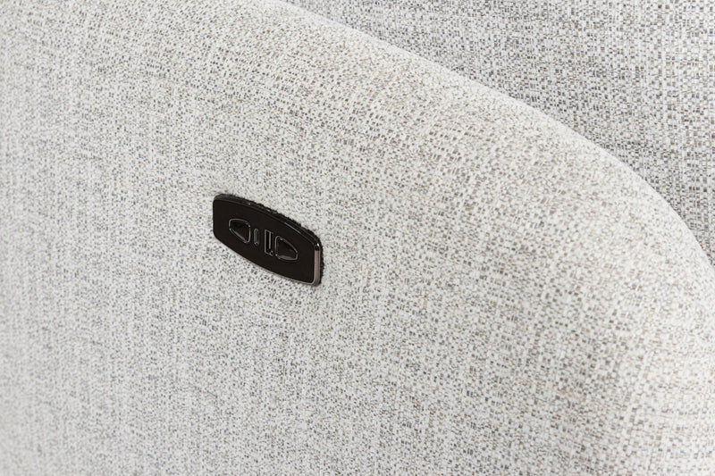 Ashley Furniture Alainmont Next-Gen Nuvella swivel power recliner accent chair with plush upholstery and modern design.