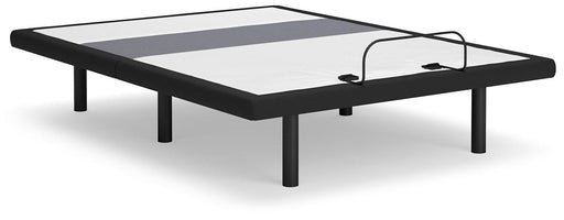 Adjustable base with lumbar support and audio controls from Ashley Furniture, shown with a modern, sleek design.
