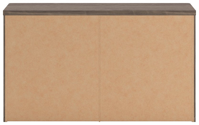 Ashley Furniture Kendanport Dresser with sleek wood finish and multiple drawers, shown from the back view.