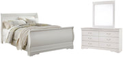 Ashley Furniture Anarasia bedroom set featuring a stylish bed frame, matching nightstands, and dresser with modern design elements.