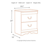 Ashley Furniture Anarasia bedroom set with a bed, nightstands, and dresser in a stylish, contemporary design.