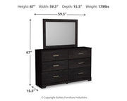 Ashley Furniture Belachime bedroom set with a stylish bed frame, nightstands, and matching dresser in a modern design.