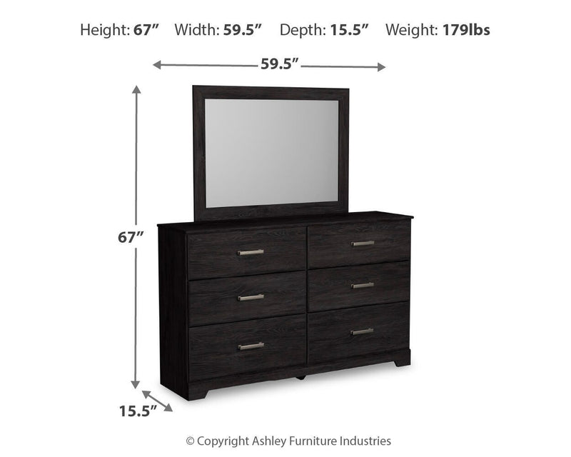 Ashley Furniture Belachime bedroom set with a stylish bed frame, nightstands, and matching dresser in a modern design.