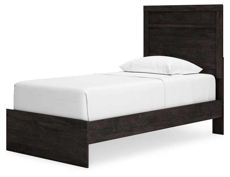 Ashley Furniture Belachime bedroom set with a modern bed frame, matching nightstands, and coordinated bedroom furniture.