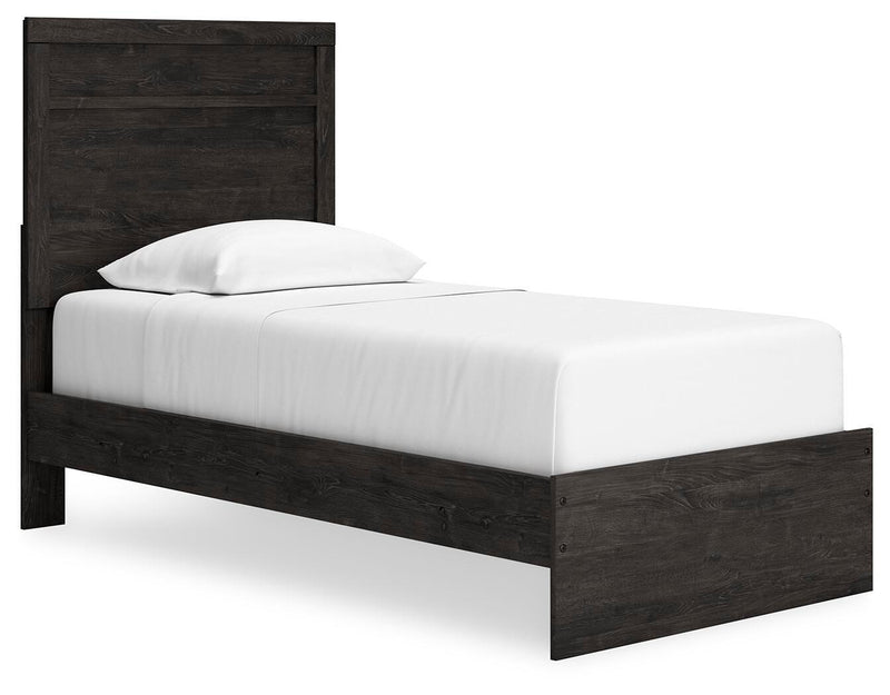 Ashley Furniture Belachime bedroom set with a stylish bed frame, nightstands, and dresser in a modern bedroom setup.