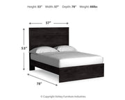 Ashley Furniture Belachime bedroom set, includes bed frame and matching nightstands, in a classic wood finish.