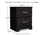 Ashley Furniture Belachime bedroom set featuring a bed, nightstands, and matching dresser in a modern design.