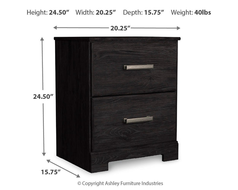 Ashley Furniture Belachime bedroom set featuring a bed, nightstands, and matching dresser in a modern design.