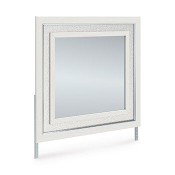 Ashley Furniture Zuraleus bedroom mirror, large angled mirror with a sleek frame, ideal for modern bedroom decor.