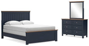 Ashley Furniture Landocken bedroom set featuring a modern bed frame, matching nightstands, and coordinated bedroom furniture.