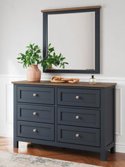 Ashley Furniture Landocken bedroom set featuring a bed, nightstands, and dresser in a modern bedroom design.