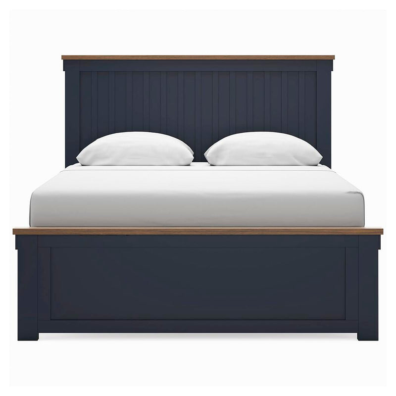 Ashley Furniture Landocken bedroom set featuring a stylish bed frame and matching furniture pieces in a modern design.
