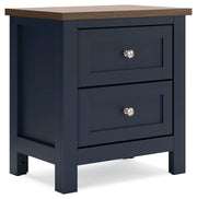 Ashley Furniture Landocken Bedroom Set with bed frame, nightstands, and dresser in a stylish bedroom scene.