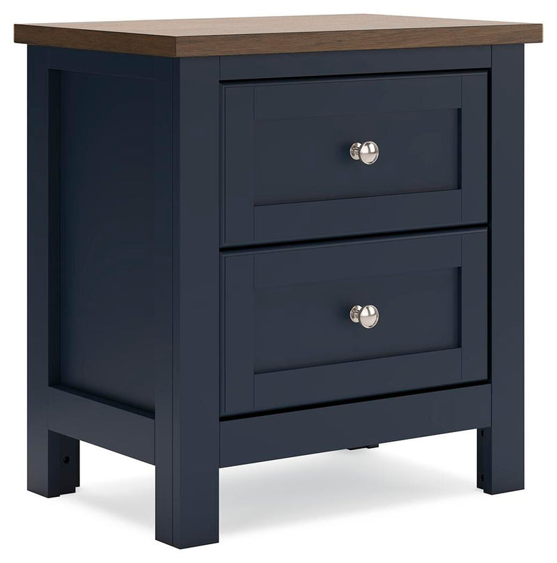 Ashley Furniture Landocken Bedroom Set with bed frame, nightstands, and dresser in a stylish bedroom scene.