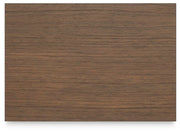 Ashley Furniture Landocken Bedroom Set with a sleek bed, matching nightstands, and dresser in a modern bedroom design.