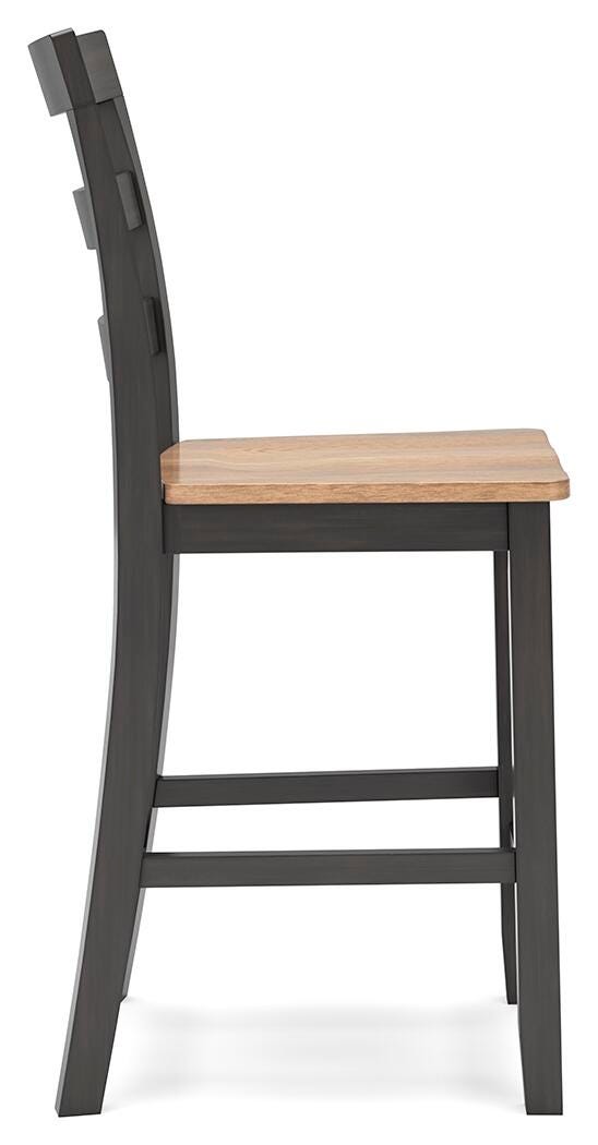 Ashley Furniture Gesthaven dining room set with wooden table and matching chairs in a modern dining space.
