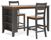 Ashley Furniture Gesthaven dining room set with a wooden table and matching chairs in a modern, elegant design.