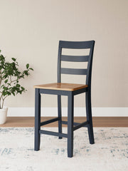 Ashley Furniture Gesthaven dining set with a wooden table and matching chairs in a modern dining room setting.