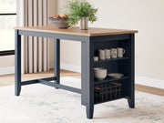 Ashley Furniture Gesthaven Dining Set with wooden table and six matching chairs in a classic dining room style.