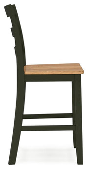 Ashley Furniture Gesthaven dining room set with a wooden table and matching chairs, stylish and perfect for a modern dining space.
