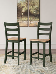 Ashley Furniture Gesthaven dining room set with a wooden table and matching chairs, ideal for a stylish dining space.