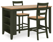 Ashley Furniture Gesthaven dining room set with a wooden table and matching chairs, elegant and suitable for a dining room.