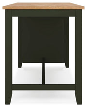 Ashley Furniture Gesthaven dining set with a wooden table and matching chairs in a modern dining room setting.