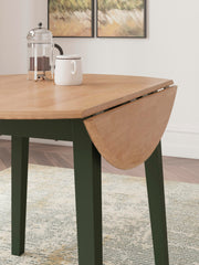 Ashley Furniture Gesthaven dining room set with a wooden table and six matching upholstered chairs, elegant and modern design.