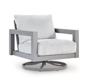 Outdoor table set from Hurley Park by Ashley Furniture with a sturdy table and matching chairs for patio or garden use.