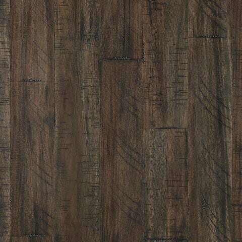 Ashley Furniture Johurst occasional table set featuring two wood tables with a dark finish and modern design.