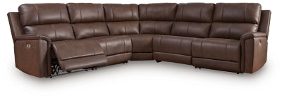 Ashley Furniture Bleckley power reclining sectional with plush cushions and modern design, shown in a cozy living room setting.