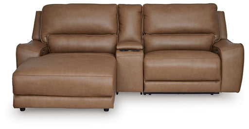 Ashley Furniture DeepWakes power reclining sectional with chaise, featuring plush cushions and modern design in a neutral fabric.