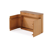 Transformer Table Eclipse sideboard buffet with a sleek modern design and spacious storage cabinet doors