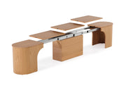 Transformer Table Eclipse bench by Transformer Table in black, modern minimalist design