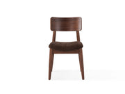 Transformer Table round dining chair in a modern design, shown from the side