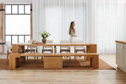Transformer Table dining set with expandable dining table and matching chairs