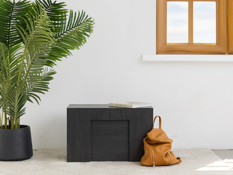 Transformer Table Transformer Bench in contemporary wood finish against a neutral background