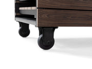 Transformer Table outdoor bar cart with durable frame and spacious shelves for patio entertaining