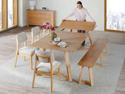 Transformer Table Nova dining set by Transformer Table with expandable dining table and matching chairs