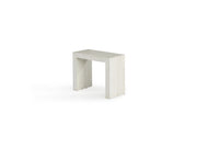 Transformer Table dining table in an extended configuration with a modern wood finish